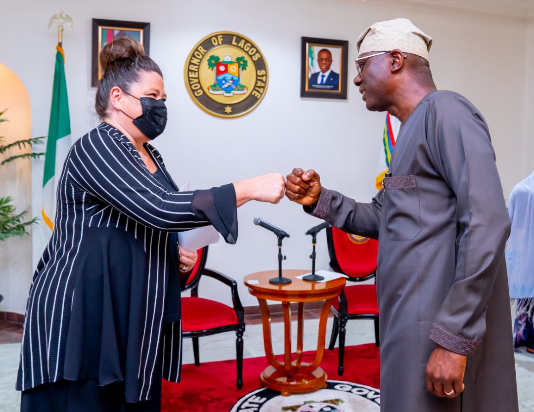 GOV SANWO-OLU RECEIVES THE NEW AMBASSADOR OF FRANCE TO NIGERIA, EMMANUELLE BLATMANN